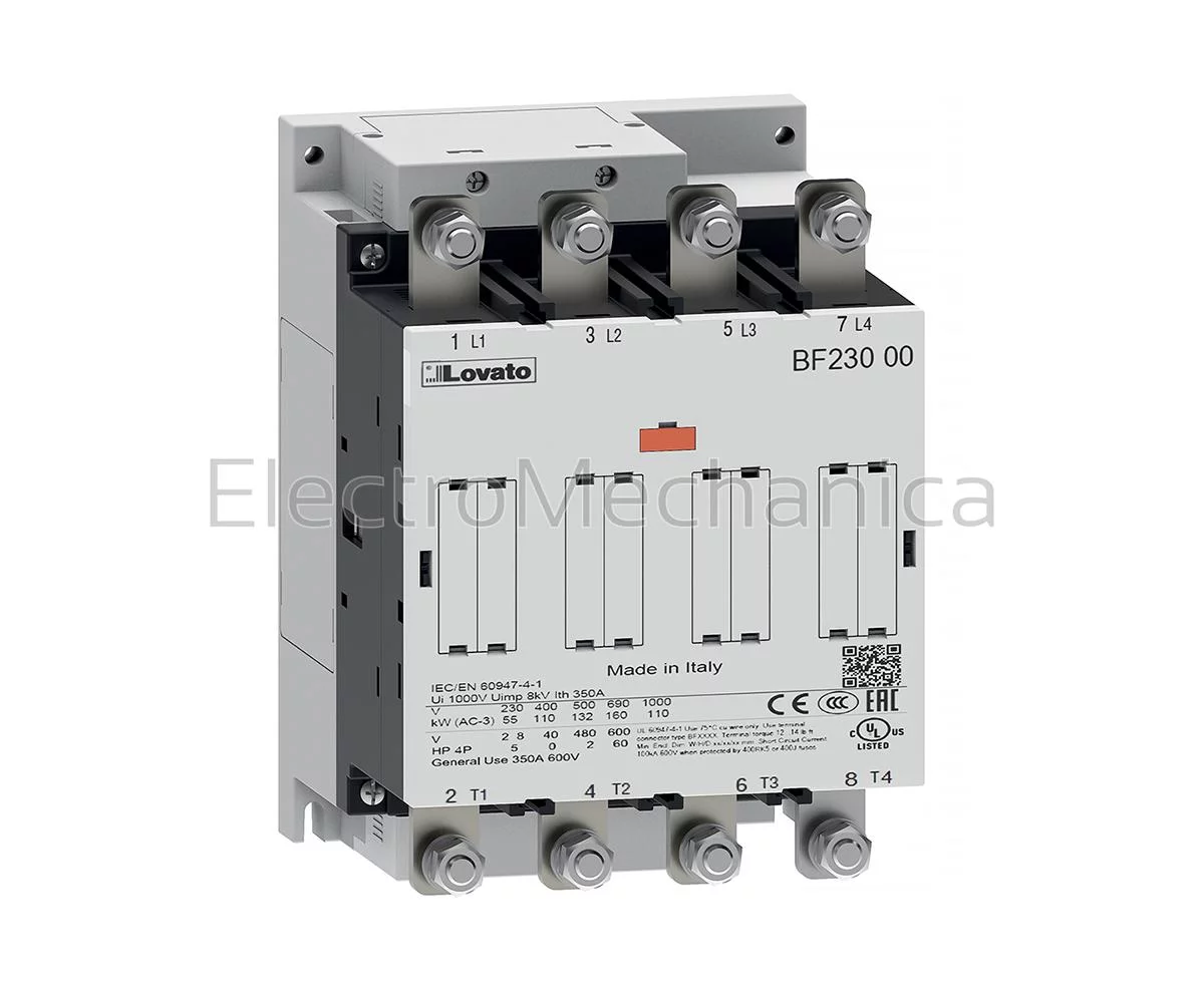 250A 4P CONTACTOR 4NO 24VAC/DC
