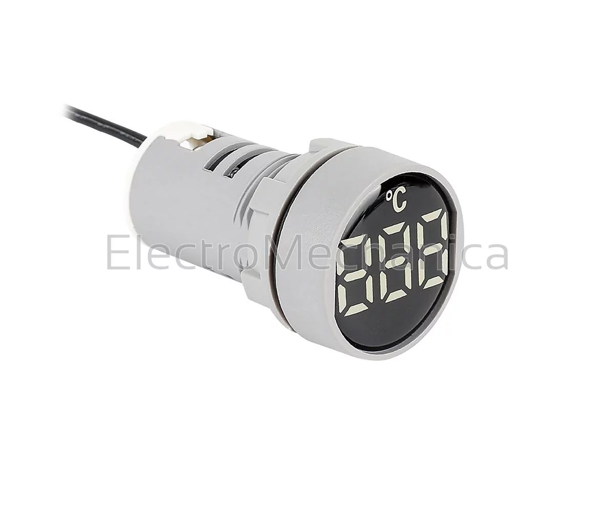 22mm WHT TEMP INDICATOR -22…+199°C