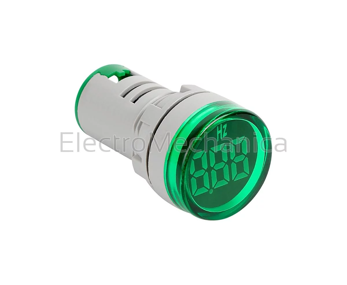 22mm GRN FREQ. METER 0-99Hz