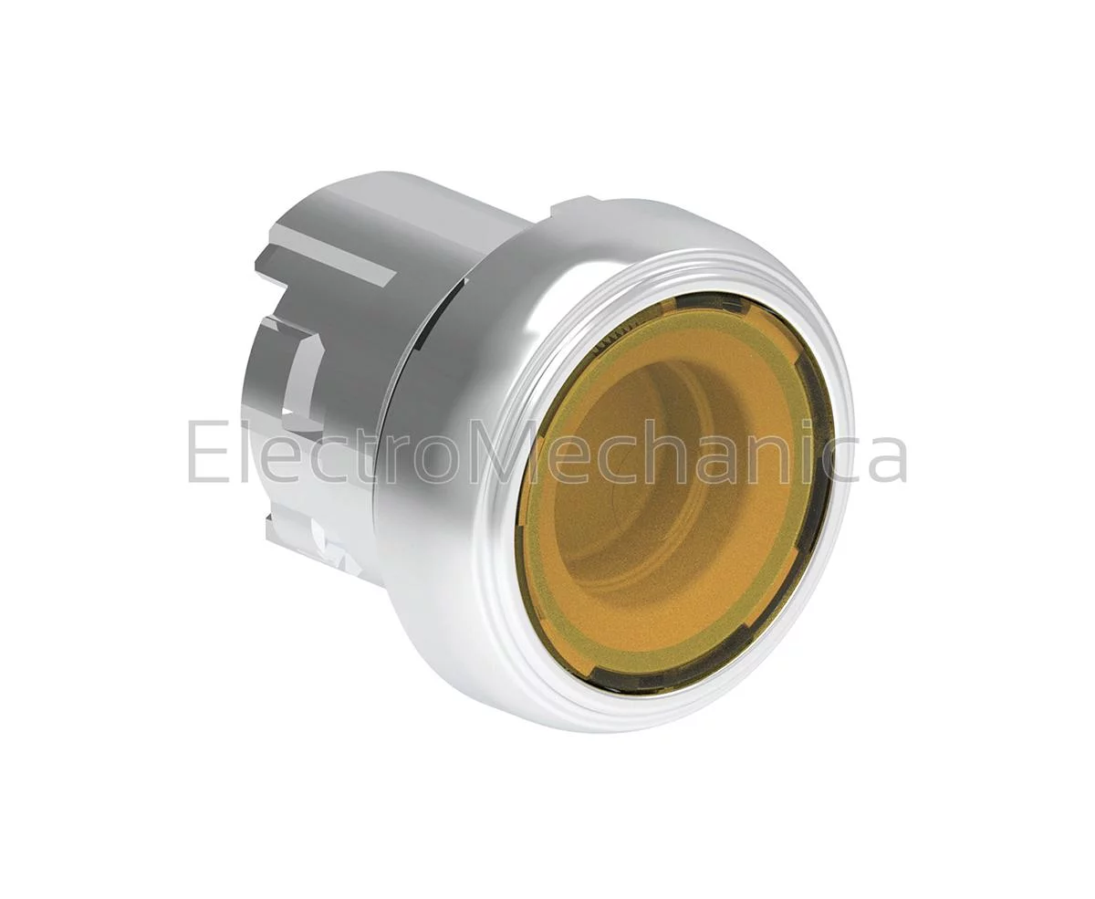 22MM YEL ILLUM. FLUSH P/BUTT ACT