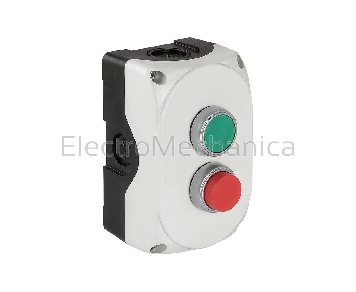 GRN  "I" FLUSH+RED "O" EXT P/B