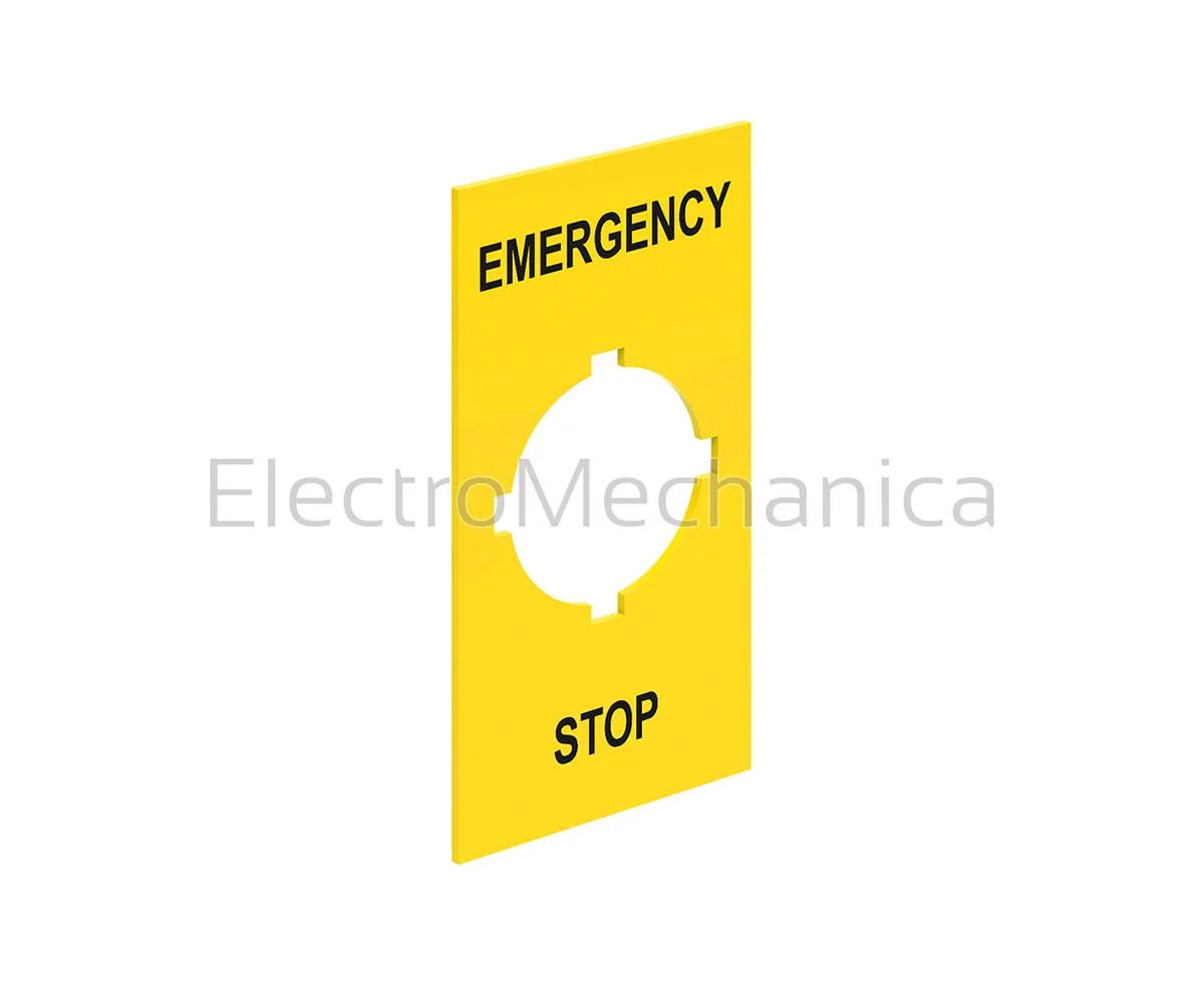 EMERGENCY/STOP LABEL