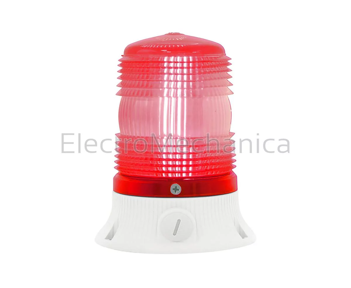 RED MINI SLR LED BEACON 12-24VAC/DC