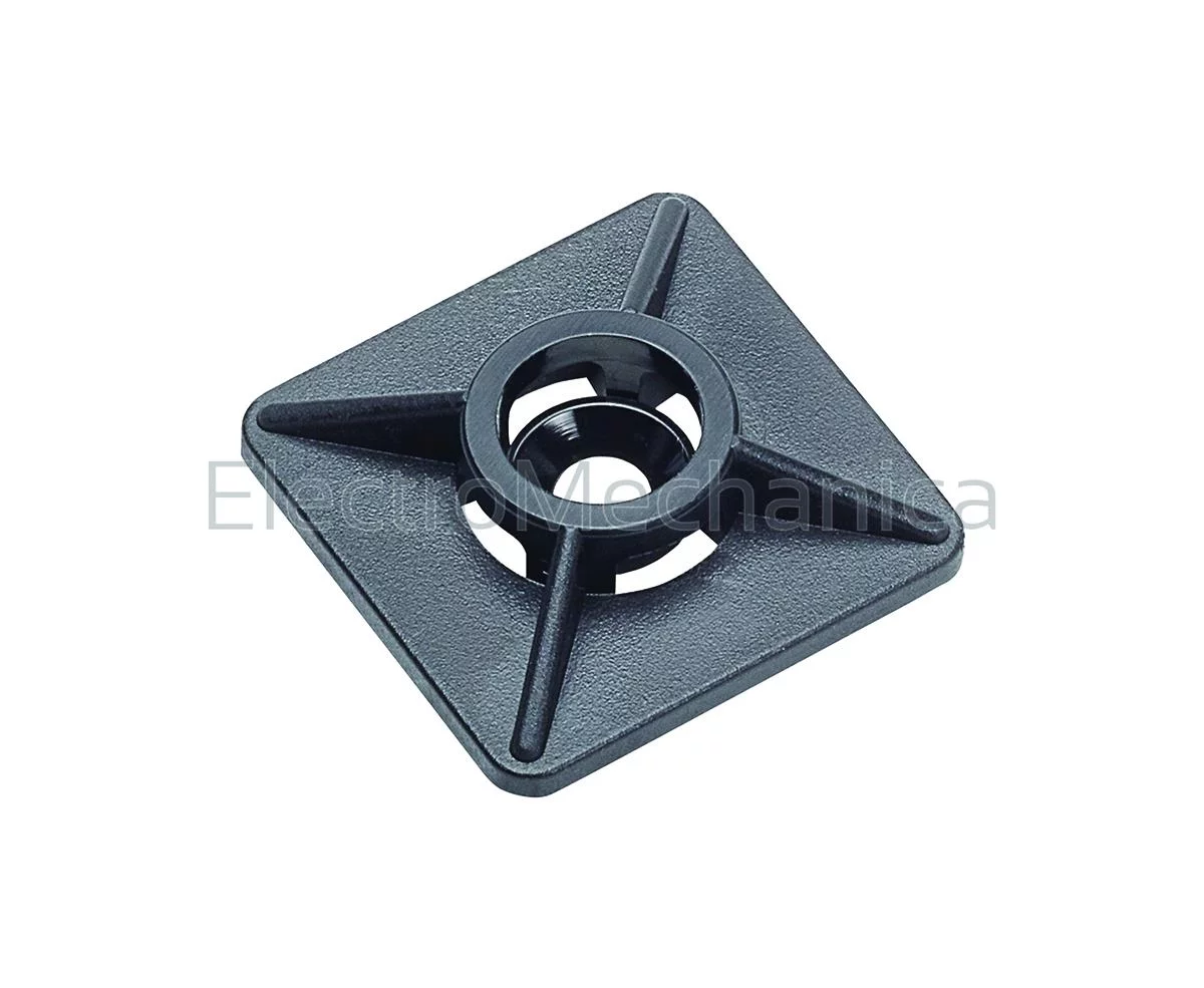 19x19mm ADHESIVE MNT BLACK (100)