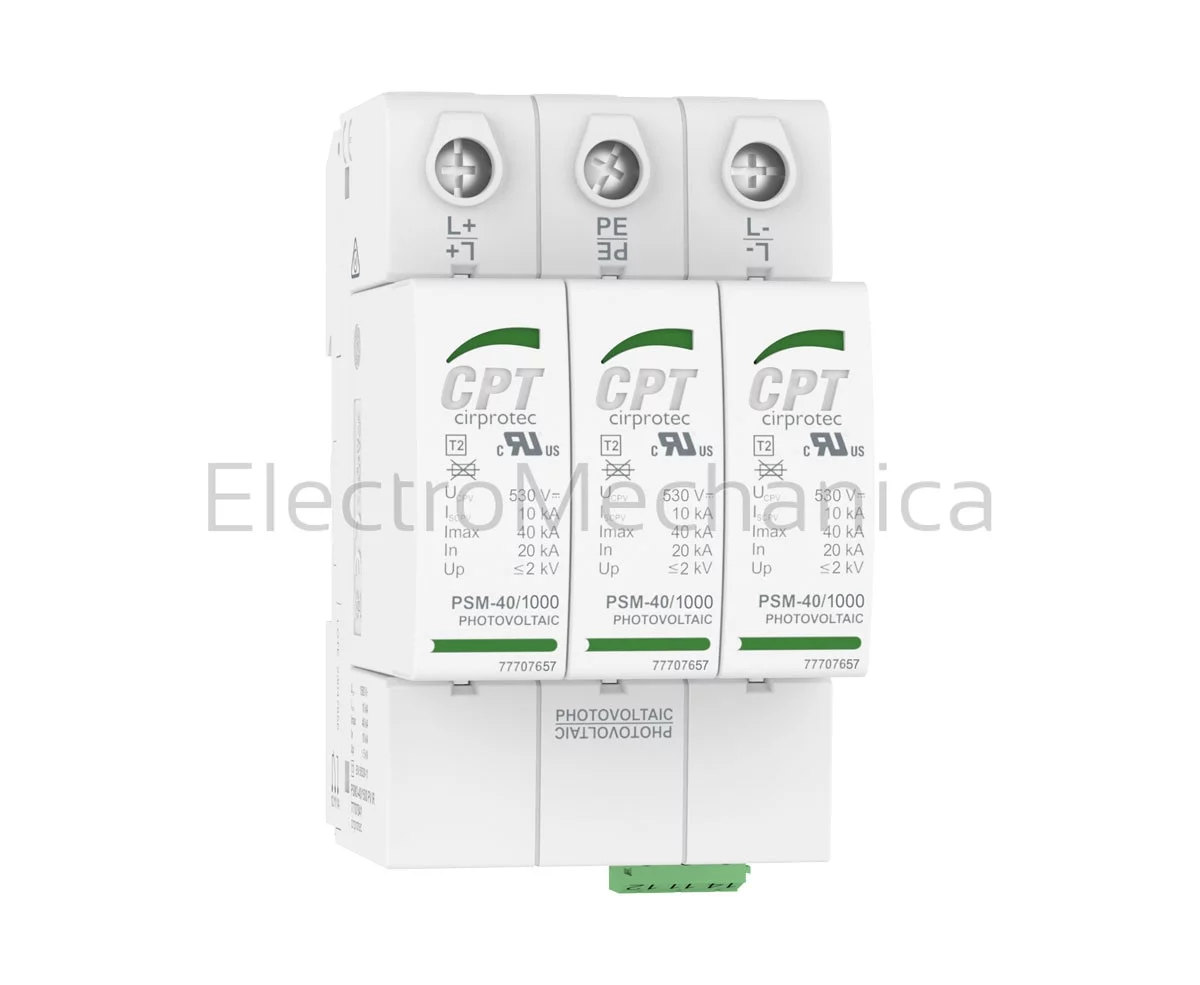 TYPE2 40kA 3P SPD PV 600V +IND