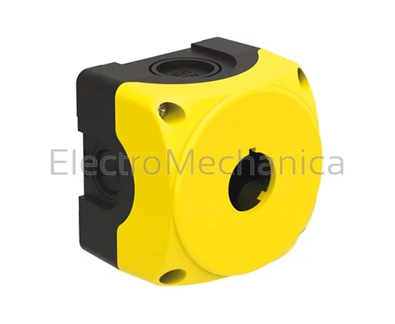 1 HOLE EMPTY P/BUT STATION - YEL