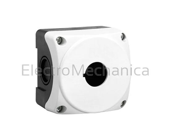 1 HOLE EMPTY P/BUTTN STATION-GREY