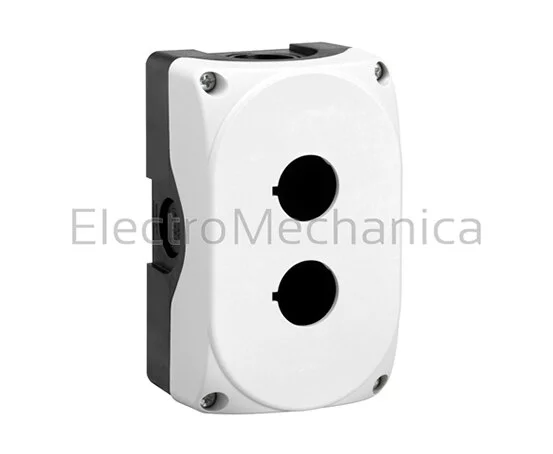 2 HOLE EMPTY P/BUT. STATION-GREY