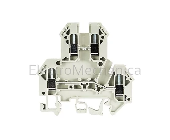 4mm2 RAIL MOUNT 2 TIER TERMINAL