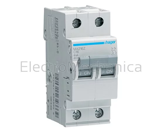 16A 2P 6kA C-CURVE MCB