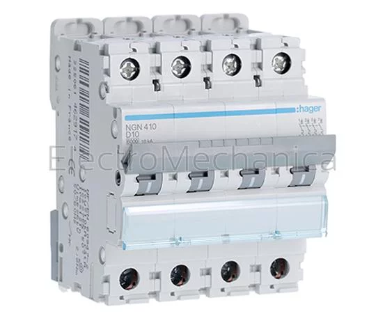 16A 4P 10KA D-CURVE MCB