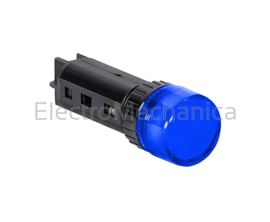 16mm P/MNT BLU LED 220VAC/DC
