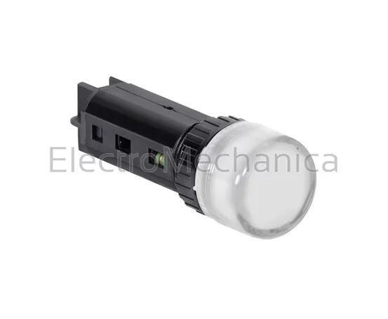 16mm P/MNT WHT LED 110VAC/DC