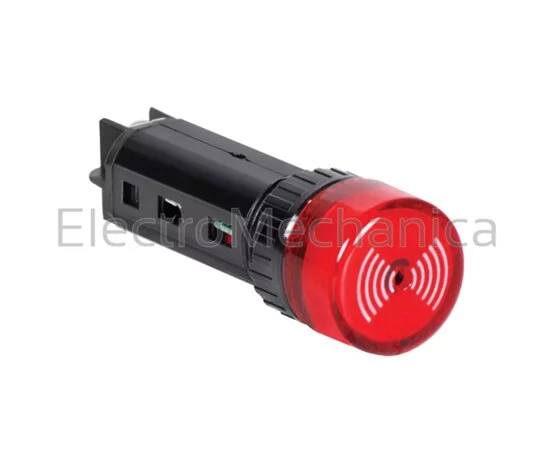 16mm P/MNT FLASHING+BUZZ 24VAC/DC