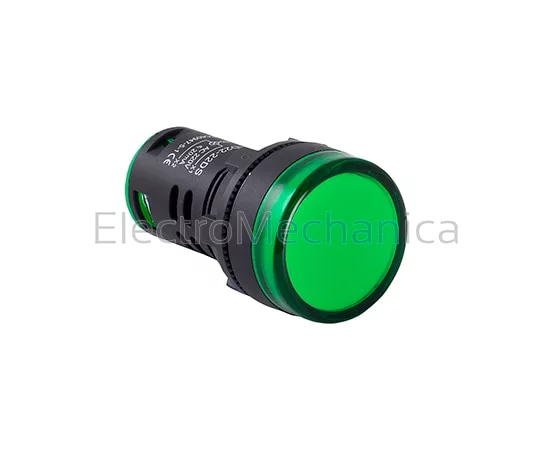 22mm P/MNT GRN LED P/LIGHT 220VAC