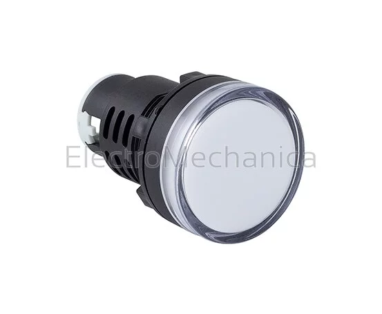 30mm WHT LED P/LIGHT 24VAC/DC