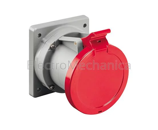 16A 2P+E IP54 FLU STR/SOCKET 62mm