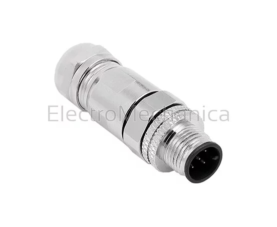 M12 CONNECTOR 5PIN STRAIGHT MALE
