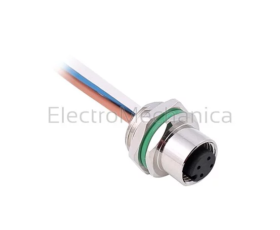 PM POWER CONN. M12 4PIN+E FEMALE