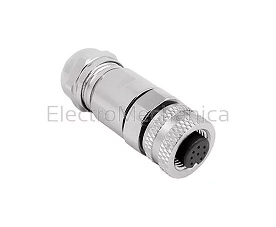 M12 CONNECTOR 4PIN STR. FEMALE