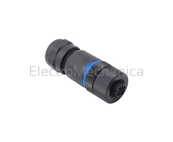 POWER CONNECTOR M12 3PIN+E FEMALE