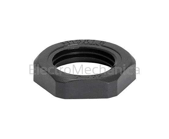 M12 PLASTIC LOCKNUT ONLY (BLK)