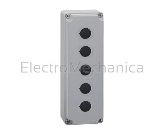 5 HOLE EMPTY P/BUT. STATION-GREY