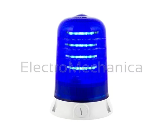 BLU ROTATING BEACON 12-24VAC/DC