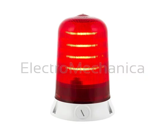 RED ROTATING BEACON 12-24VAC/DC