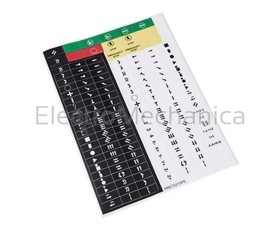 LABEL SHEET OF PENDANT SYMBOLS