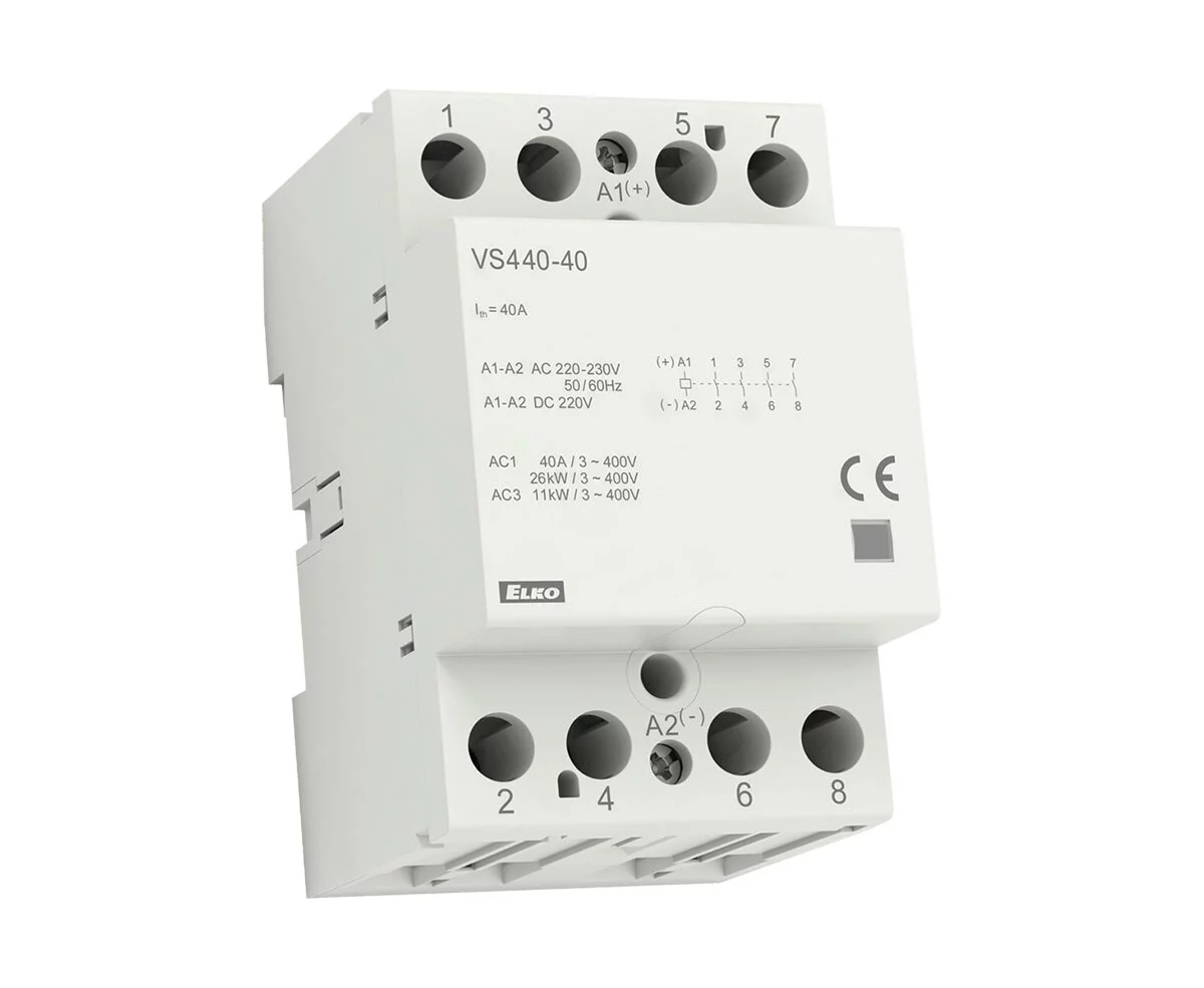 40A 4NO Mod contactors 230VAC/DC