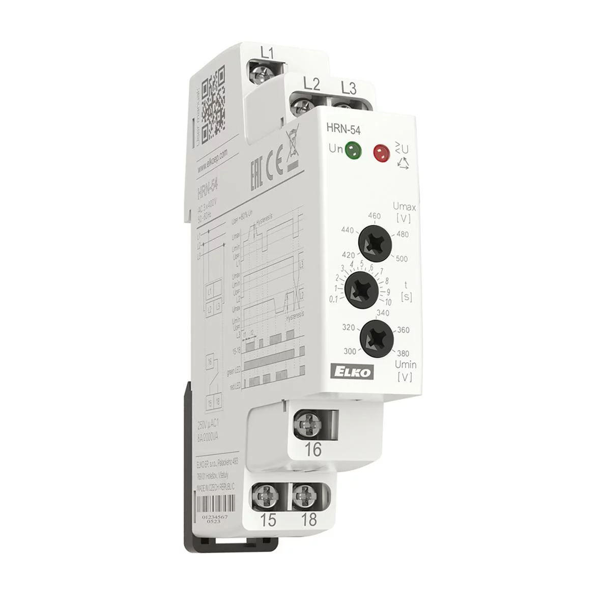 3P U/OV+F/S Rly 420/500V 8A CO