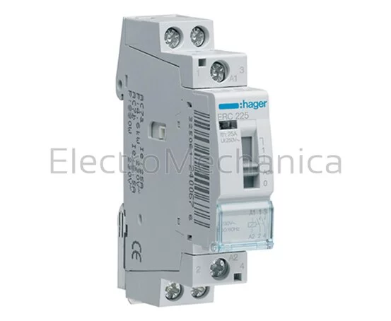 RELAY 16A 2NO 230VAC MAN OVERRIDE