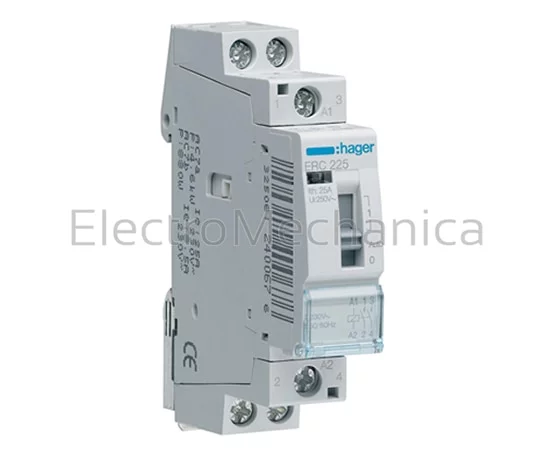 25A 2NO 230VAC CONT. MAN OVERRIDE