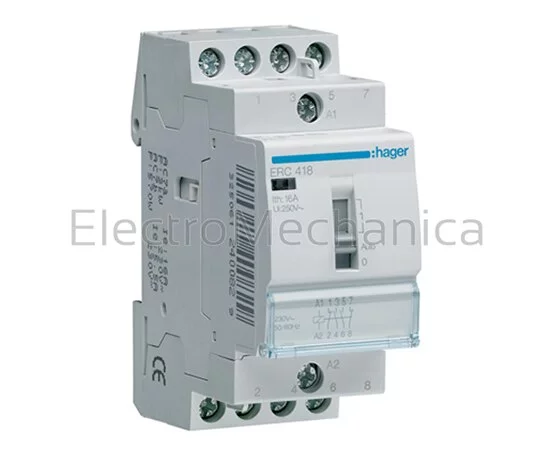 RELAY 16A 4NO 230VAC MAN/OVERRIDE