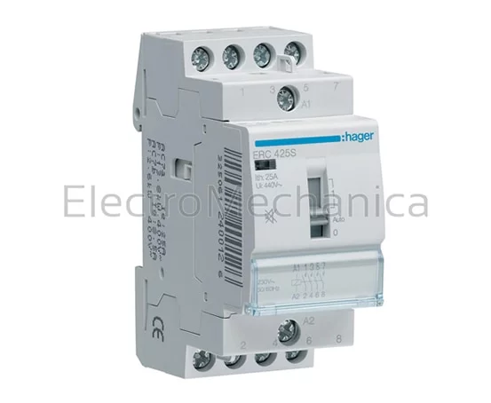 25A 4NO 230VAC CONT. MAN OVERRIDE