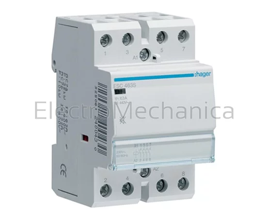 63A 4NO 12VAC/DC LOW NOISE CONT.