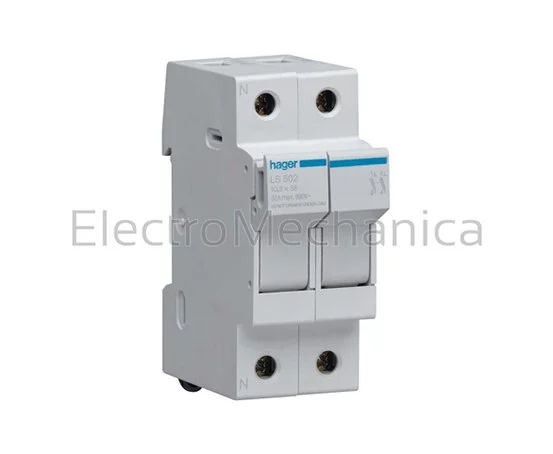 2P FUSE HOLDER 10x38 CYL