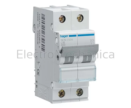 6A 2P 15KA C-CURVE MCB