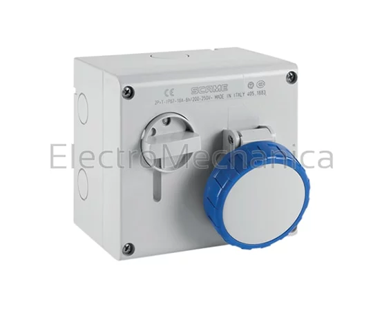 16A 3P+E IP67 SURF SWITCH SOCKET