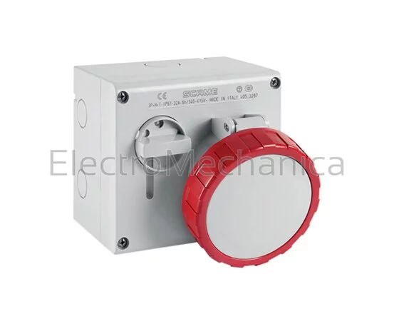 32A 3P+E IP67 SURF SWITCH SOCKET