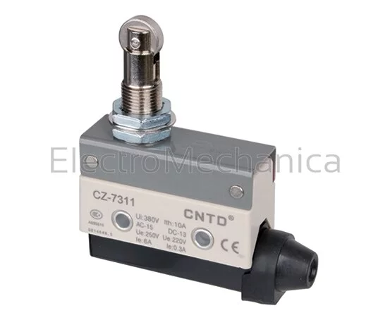 MICRO SW 15A-P/MNT ROLLER PLUNGER