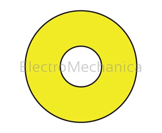 90mm dia YEL LABEL FOR 22.5mm(50)