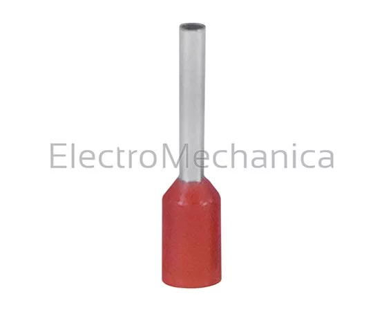 1mm2 RED INS FERRULE 10mm (100)