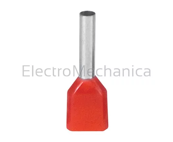 2x1mm2 RED INS FERRULE (100)