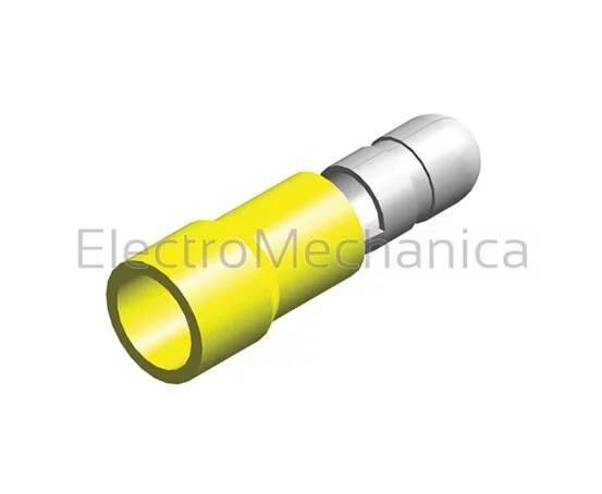 4-6mm2 YEL M5 MALE BULLET (100)