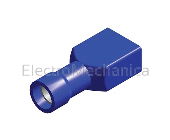 FEMALE P/ON BLU 6;4mm (100)