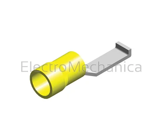 4-6mm2 YEL HOOK BLADE 3mm (100)