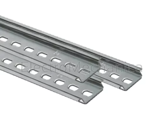 DIN35 SS MNT RAIL PERF D7.5mm(2M)