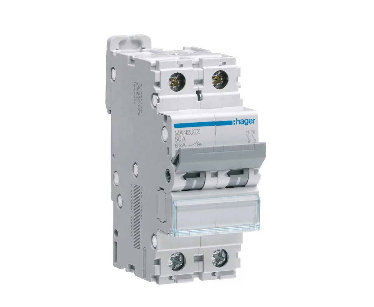 50A 2P 6kA C-CURVE MCB